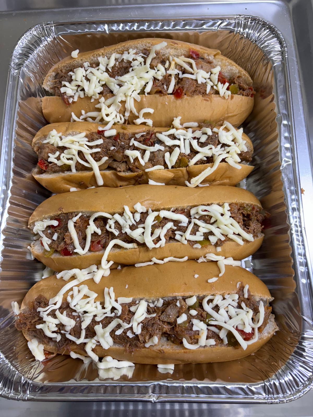 M) BANDEJA SANDWICH ROPA VIEJA DE RES x4