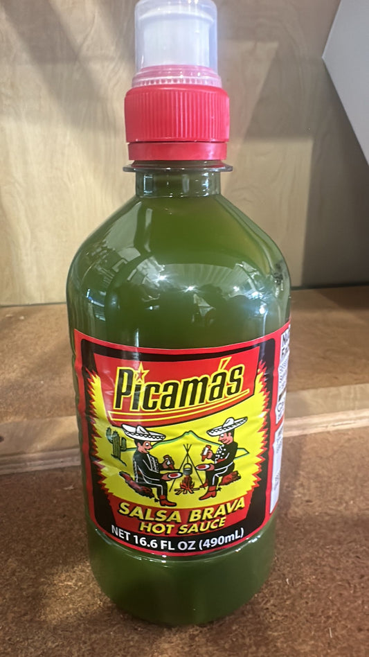 M) SALSA PICANTE VERDE 16.6 FL OZ// GREEN SPICY SAUCE 16.6 OZ
