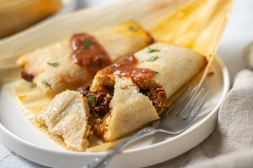 H) Tamales Mexicanos de puerco (5X)